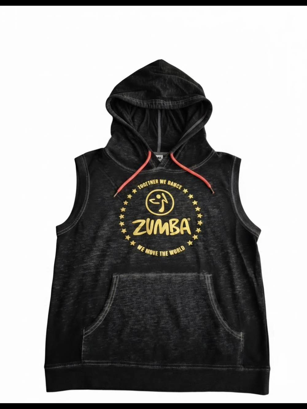 Zumba Wear- Together We Dance collection- Sleevless Open Back Hoodie Size Small